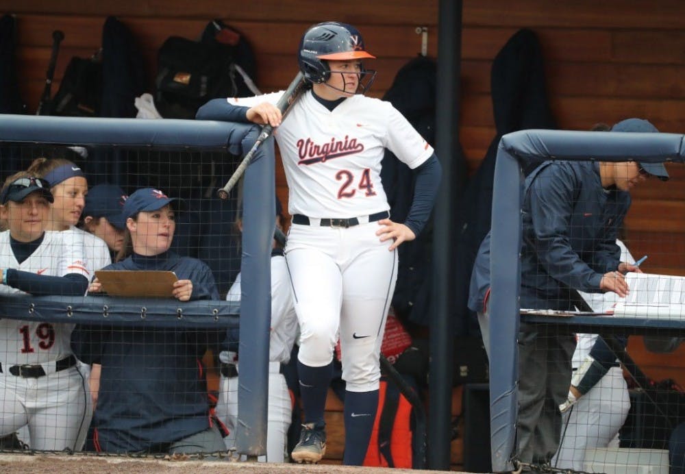 Senior pitcher Lacy Smith has the highest batting average of all Cavaliers.