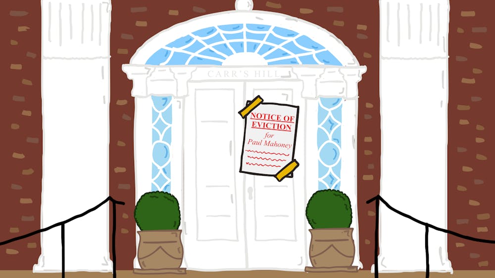 Sources say that former interim president Paul Mahoney just wouldn't leave. 