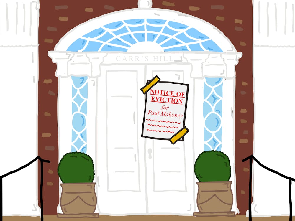 Sources say that former interim president Paul Mahoney just wouldn't leave. 