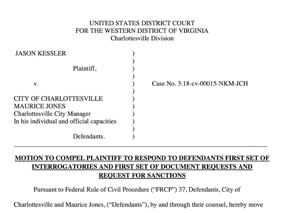Attorneys for the City of Charlottesville filed a motion in federal court on Friday to compel the judge to take action against Jason Kessler for alleged improper behavior.