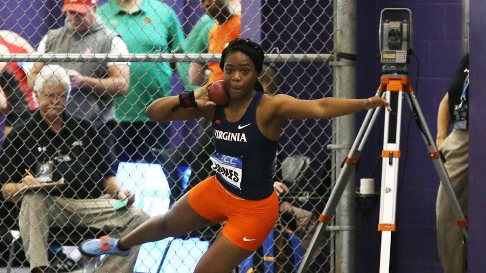 <p>Brittany Jones recorded a career-best throw in the shot put and landed a third-place finish.</p>