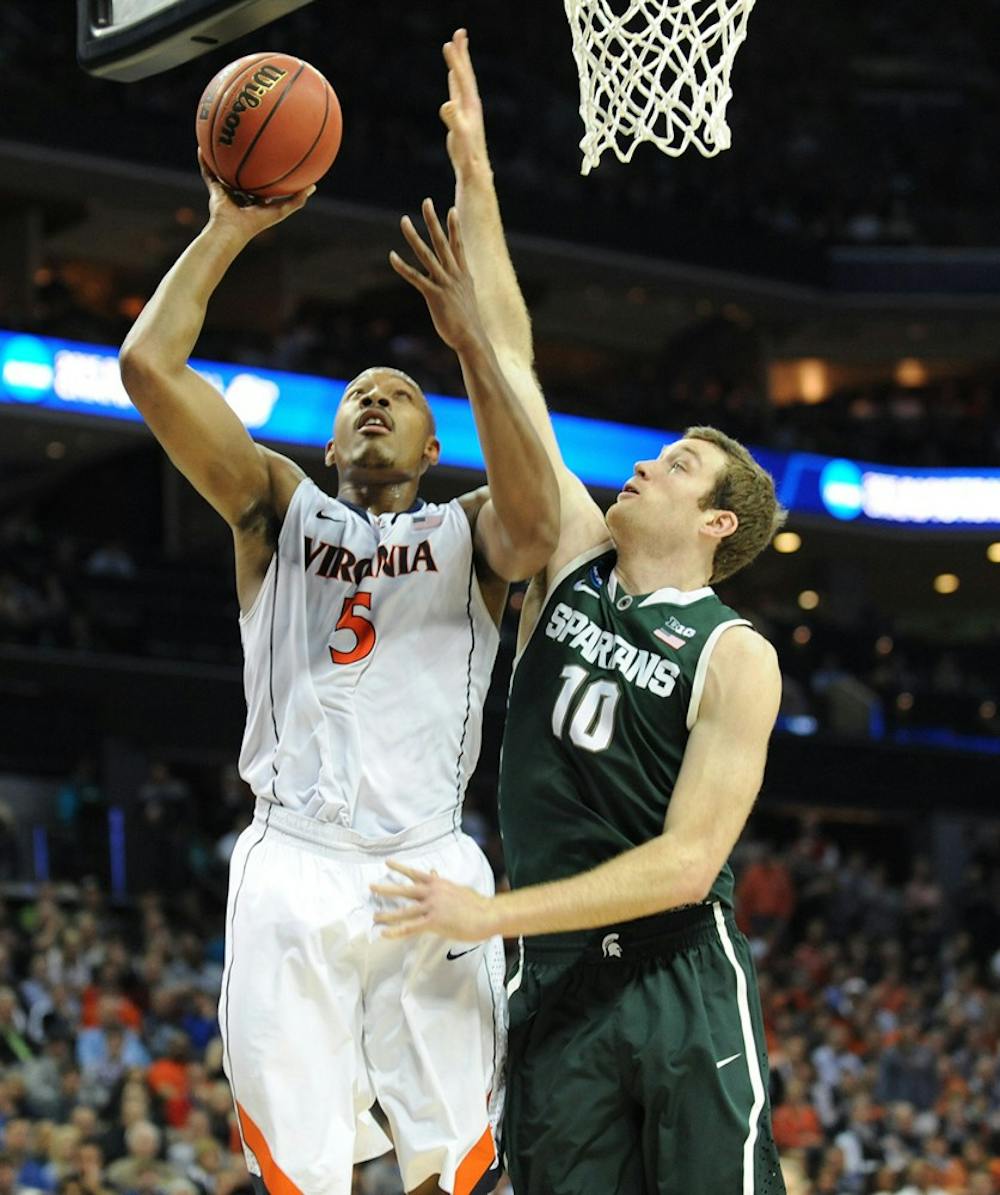 <p>Senior forward Darion Atkins posted 10 points and a career-high 14 rebounds in his final collegiate game. </p>