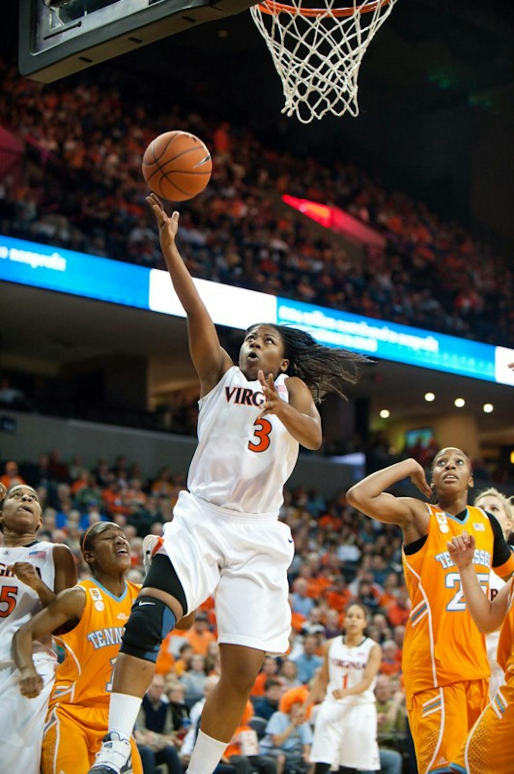 November 22; Charlottesville, VA USA; Virginia guard Paulisha Kellum. No. 12 Virginia fell to No. 6 Tennessee 77-63.