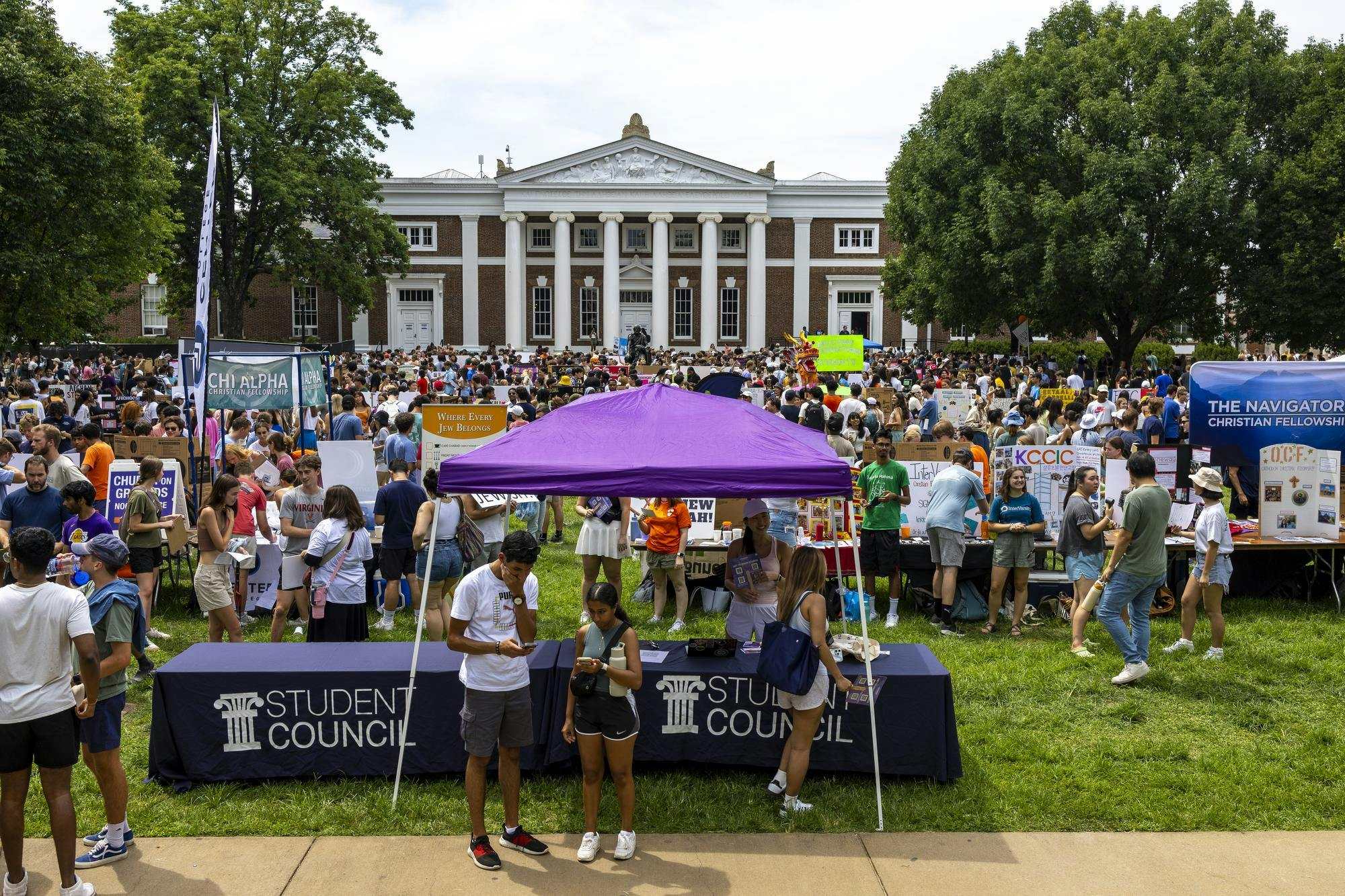August 24, the day before classes begin, the University’s Fall Activities Fair takes place from 11 a.m. to 3 p.m. across three different locations on Grounds.