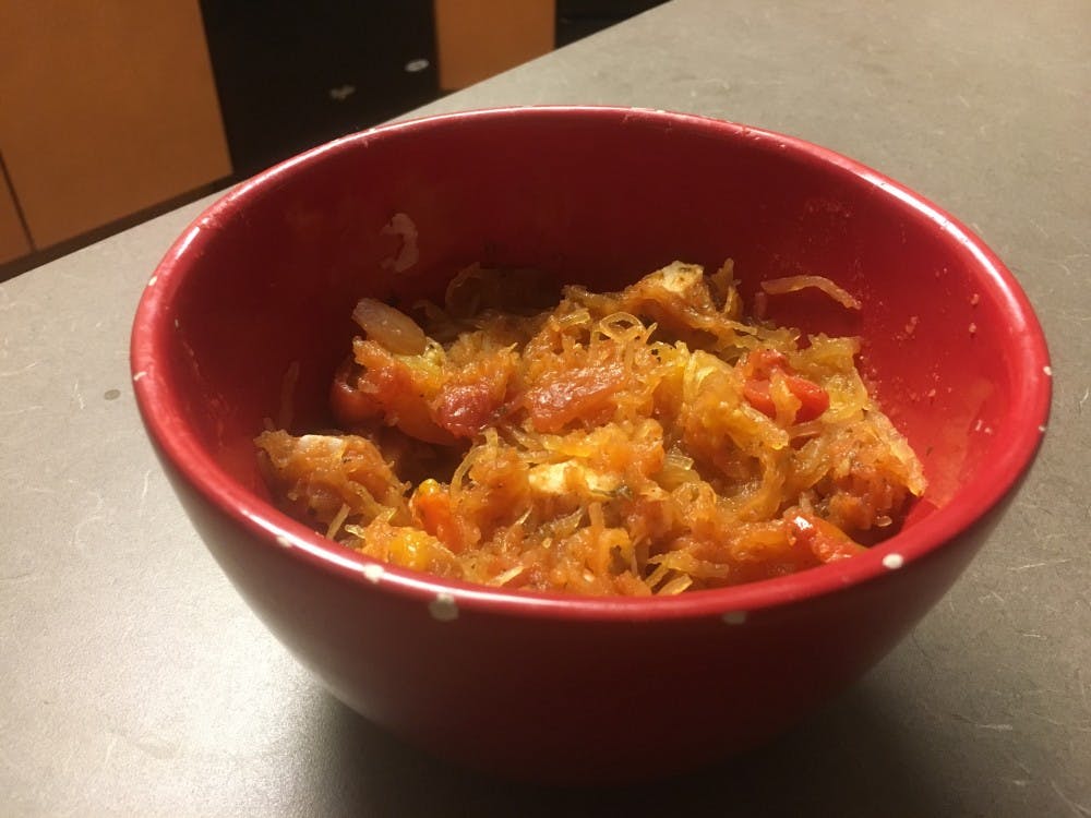 <p>Once roasted and the insides shredded, a spaghetti squash can be used as a delicious substitute for spaghetti pasta noodles.&nbsp;</p>