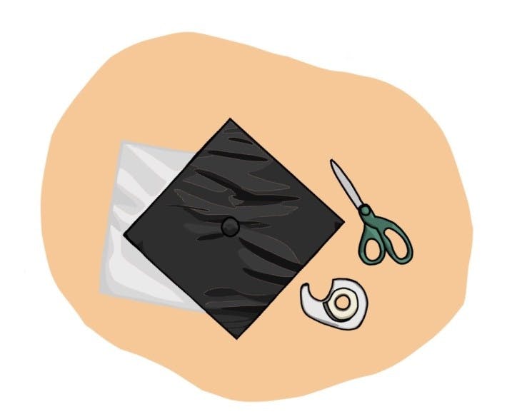 One fun activity to celebrate graduating is making a graduation cap over Zoom with friends.