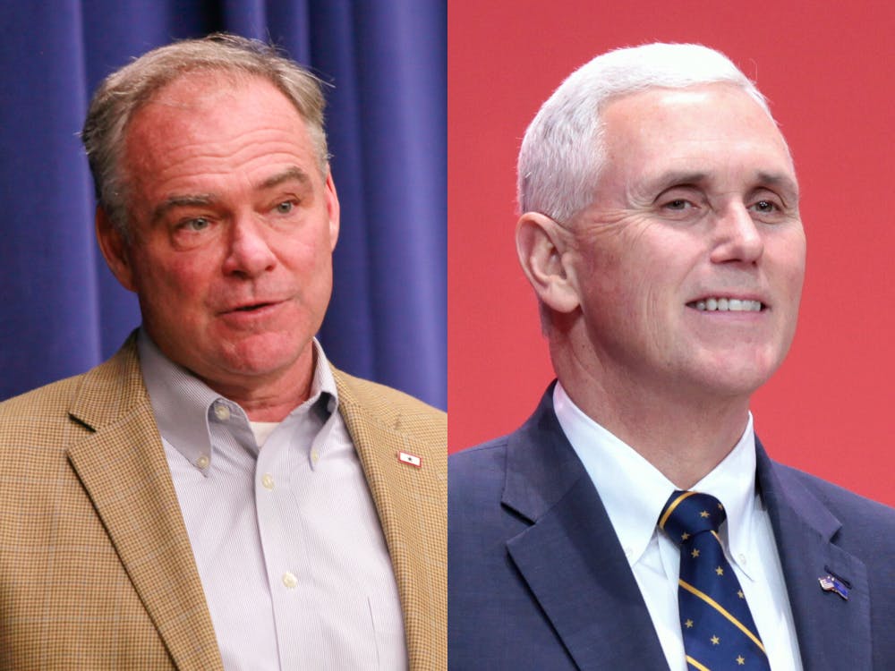 <p>Sen. Tim Kaine is Democratic candidate&nbsp;Hillary Clinton's running mate&nbsp;and Gov.&nbsp;Mike Pence is running with GOP candidate Donald Trump.&nbsp;</p>