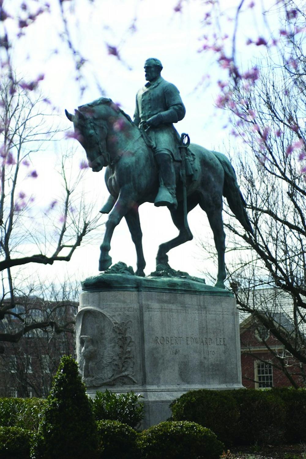 The statue of Robert E. Lee currently resides in Emancipation Park.