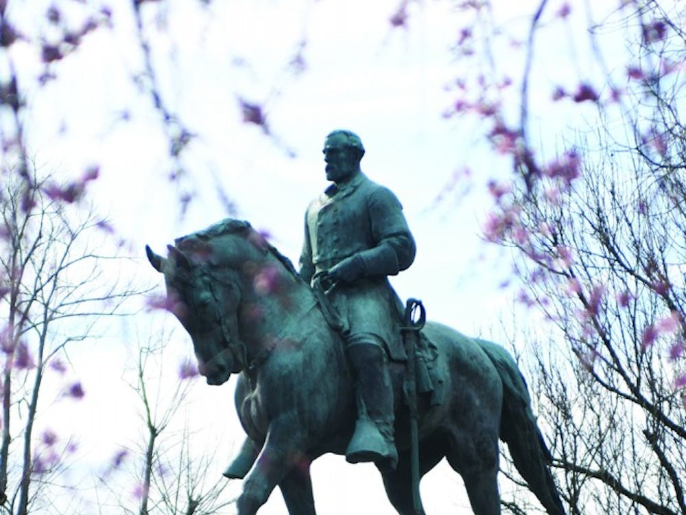 The statue of Robert E. Lee currently resides in Emancipation Park.