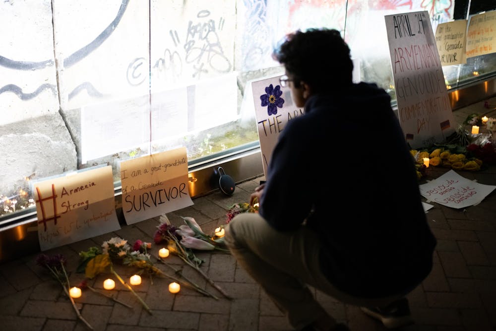 There was a moment of silence held at the site of the vigil later that evening.