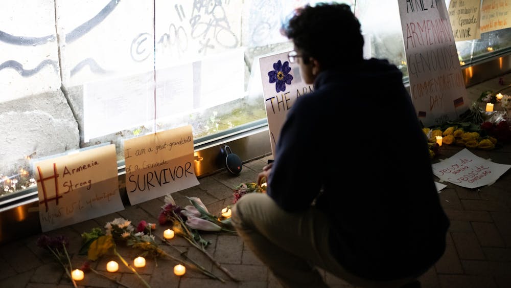There was a moment of silence held at the site of the vigil later that evening.