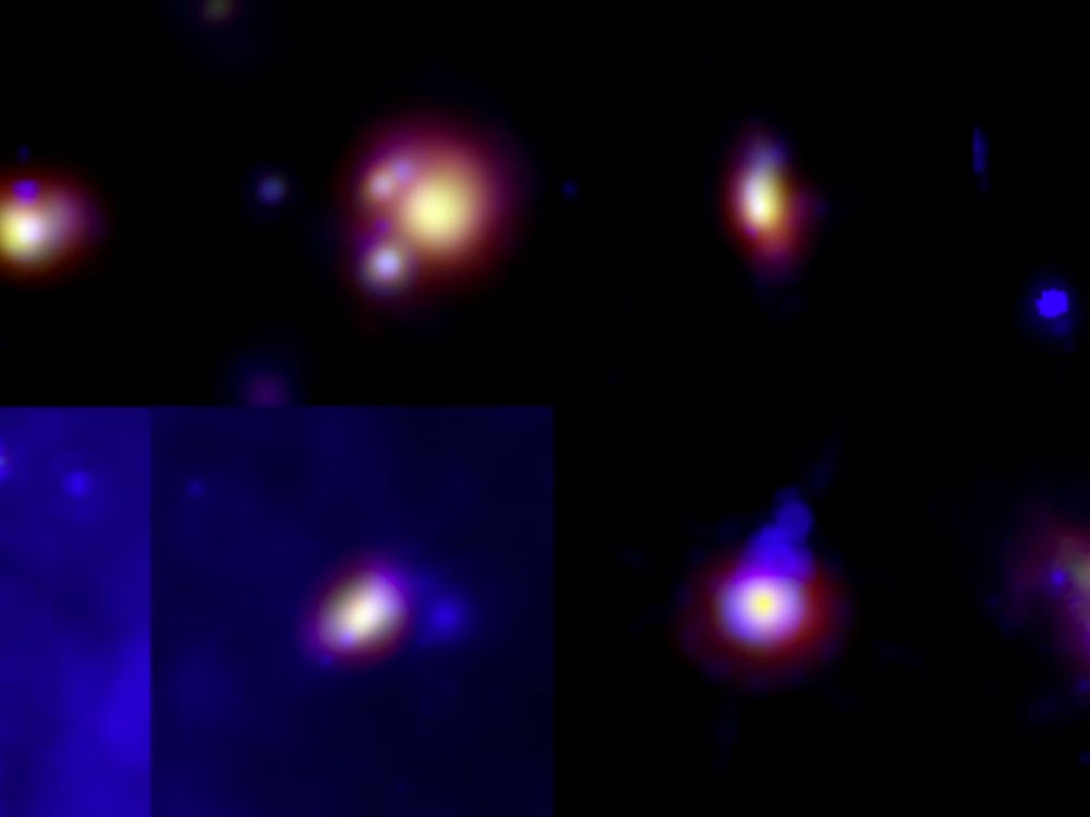 Several protostars are shown in the the mid-far infrared spectrum.