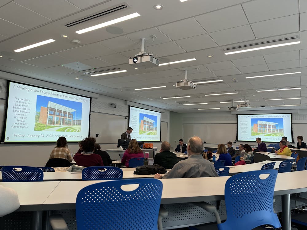 The Faculty Senate heard from Ian Baucom, executive vice president and provost, on national policy issues.