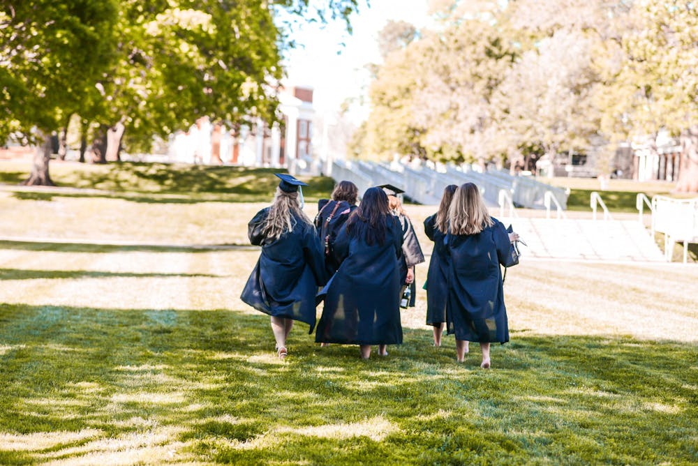 <p>For last year’s graduation ceremonies, degree conferral ceremonies occurred in Scott Stadium with a two guest maximum in order to adhere to gathering limits.</p>