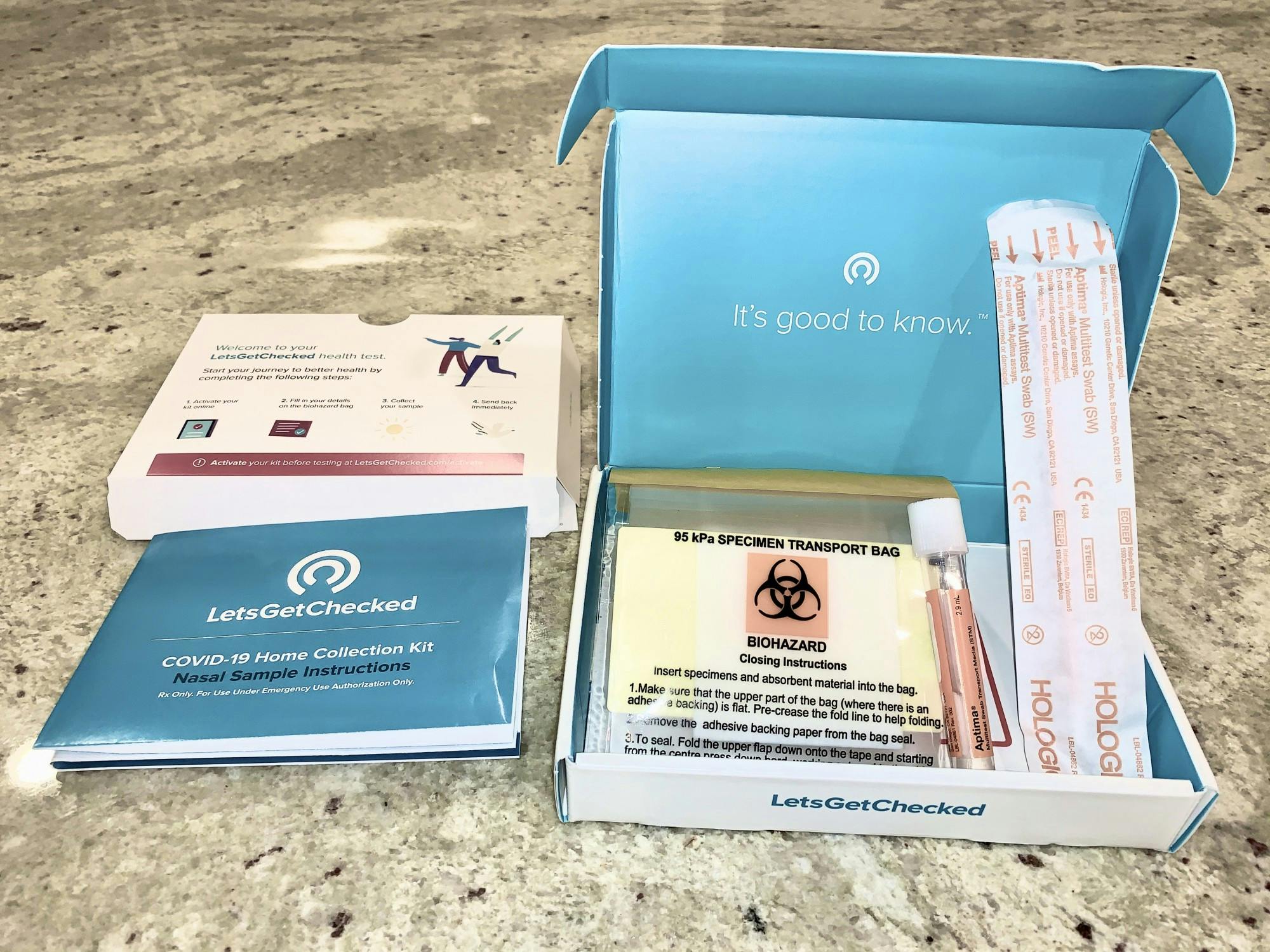 Students should self-test and return the sample at least seven days before their planned return to Grounds.