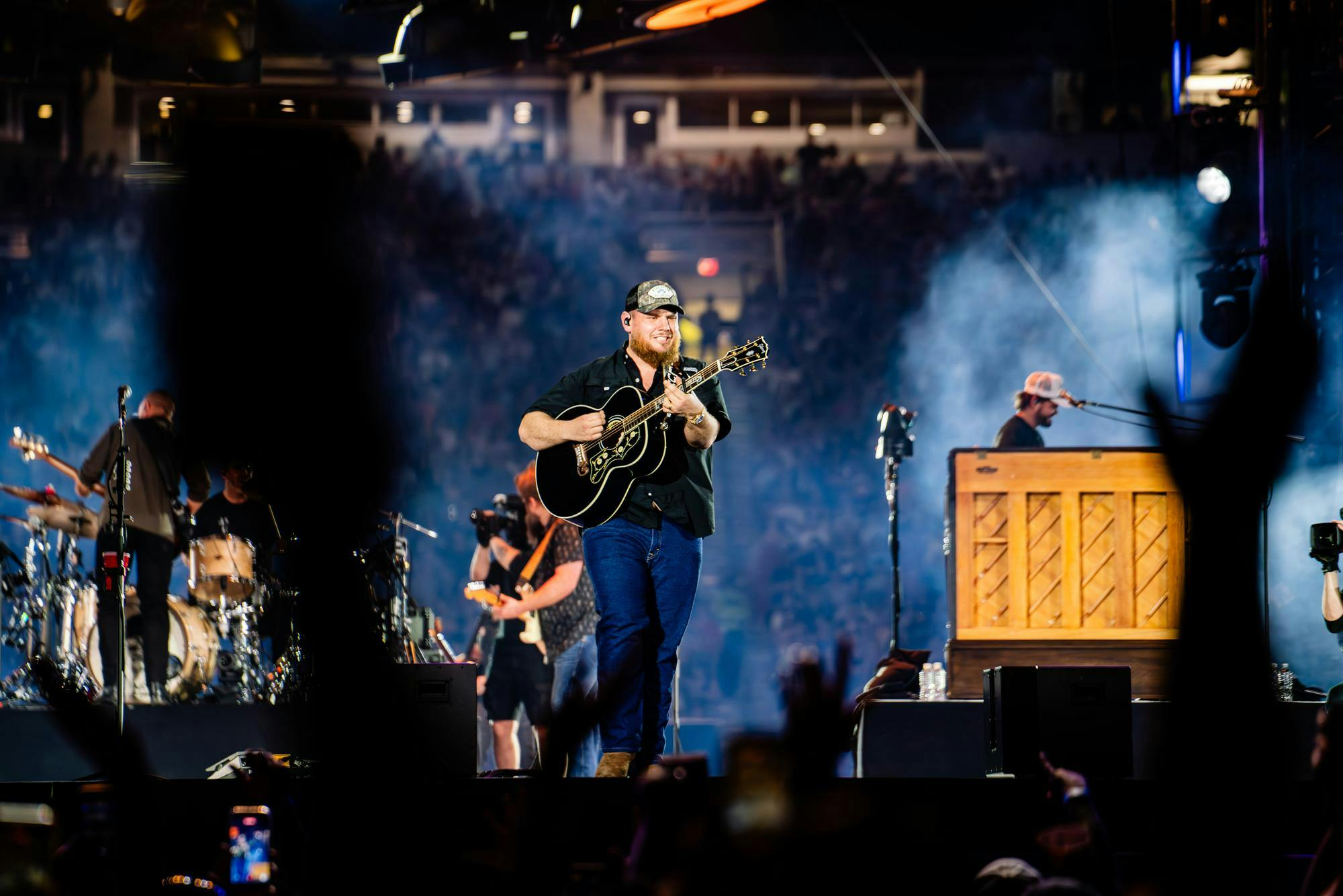 More than 60,000 country music enthusiasts gathered at Scott Stadium Saturday to watch country music artist Luke Combs. The show also featured Dierks Bentley, Ty Myers, Jake Worthington and Thelma &amp; James.