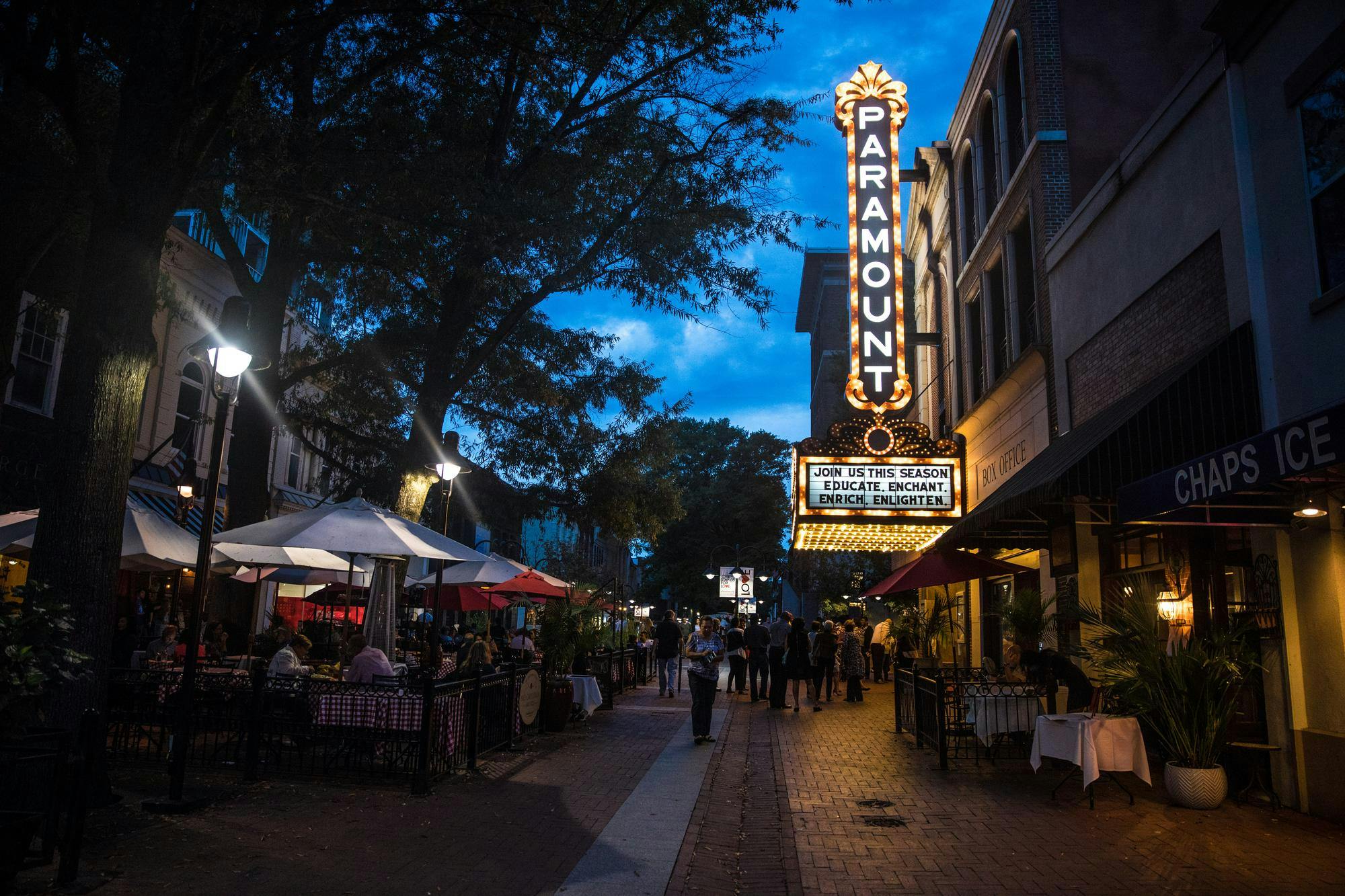 The Paramount's thoughtful film curation and community events renders it a cherished space within the Charlottesville community.