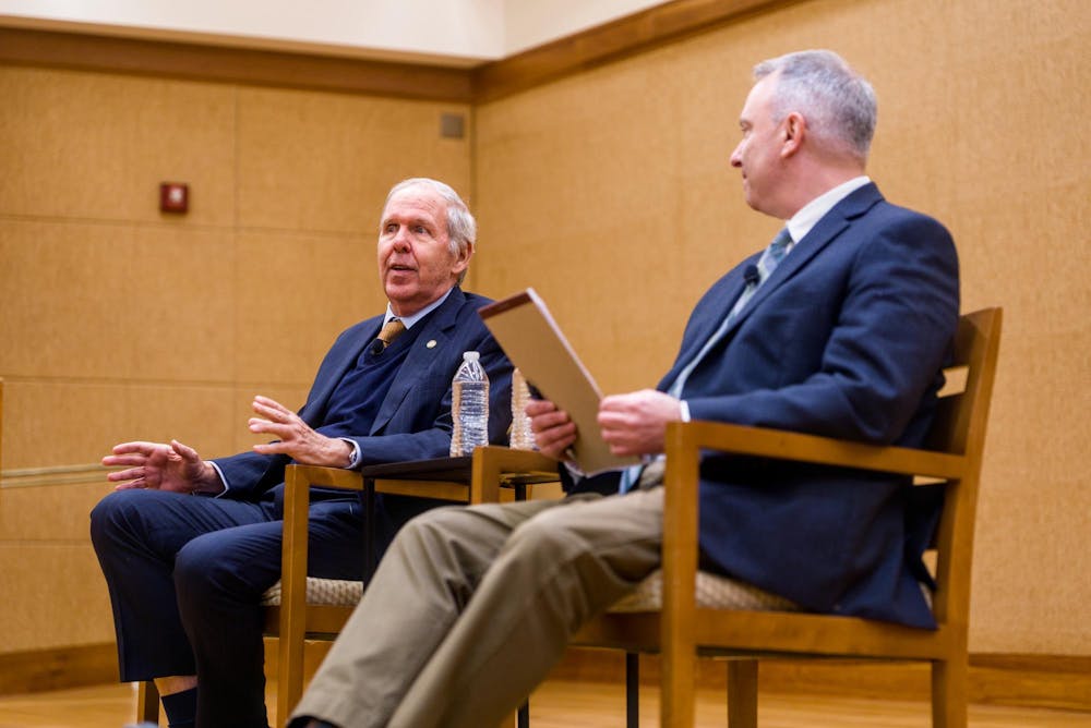 Ambassador Alemán spoke to students Monday on the similarities between Panama and Virginia.