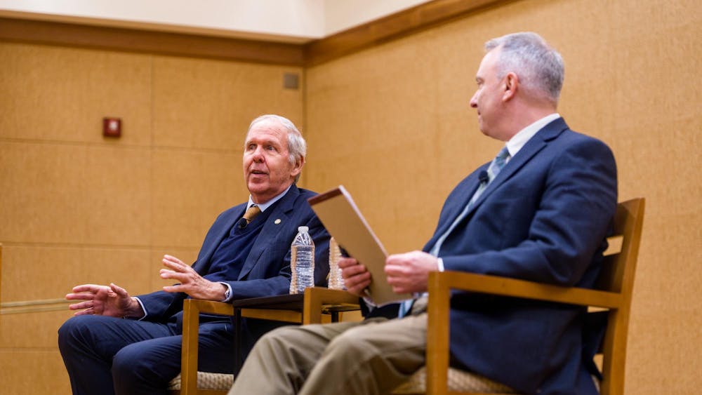 Ambassador Alemán spoke to students Monday on the similarities between Panama and Virginia.