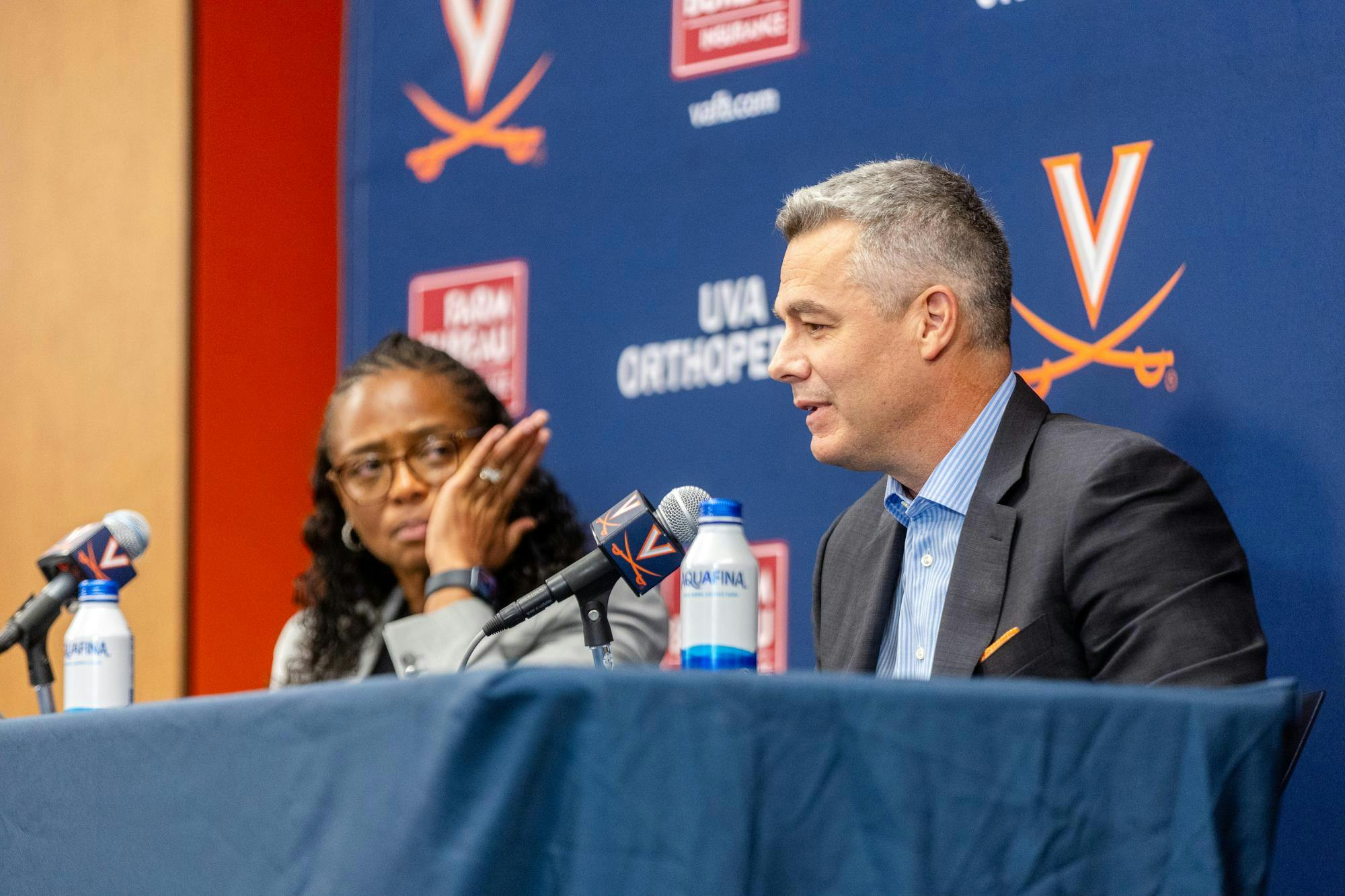 Bennett explains his decision to retire during his retirement press conference in October.