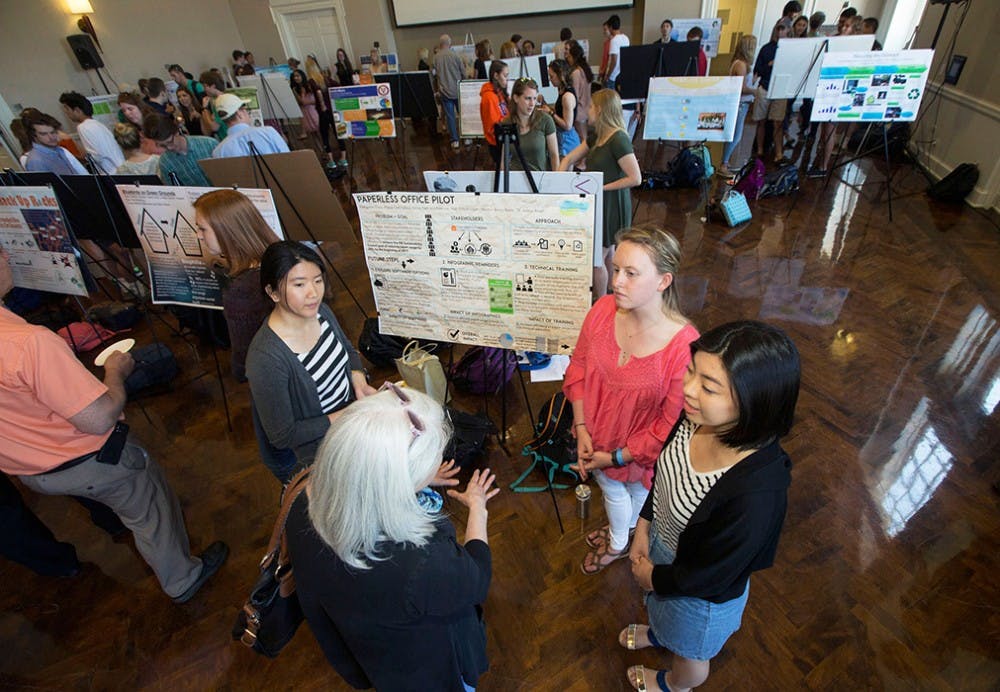 Over 300 students attended the Earth Week Expo on April 20, featuring interactive presentations and activities by Earth Week partners.&nbsp;