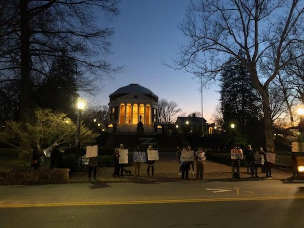<p>Participants chanted and held signs such as “Call Delegate Rob Bell,” “Fund Healthcare” and “Health Care is a Right.”</p>