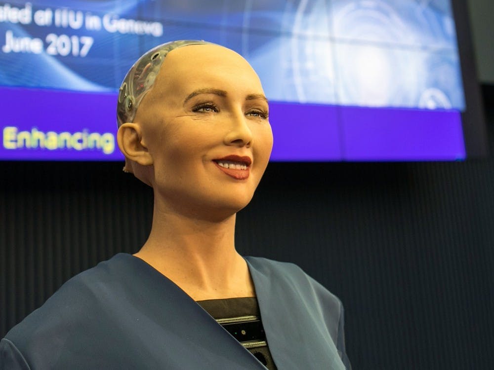 <p>In addition to her computing skills, she is also the hottest robot I have ever had the privilege of laying my eyes upon.</p>