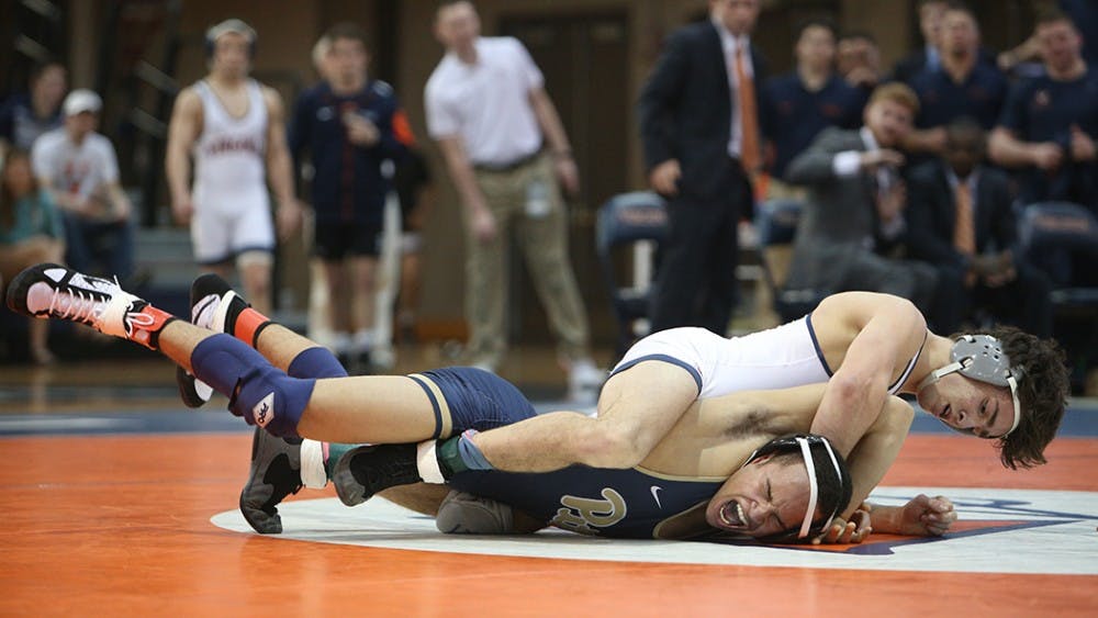 Freshman Jack Mueller dominated his opponent, contributing five points to Virginia's cause.&nbsp;