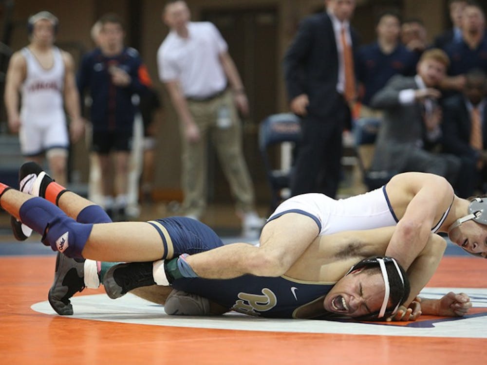 Freshman Jack Mueller dominated his opponent, contributing five points to Virginia's cause.&nbsp;
