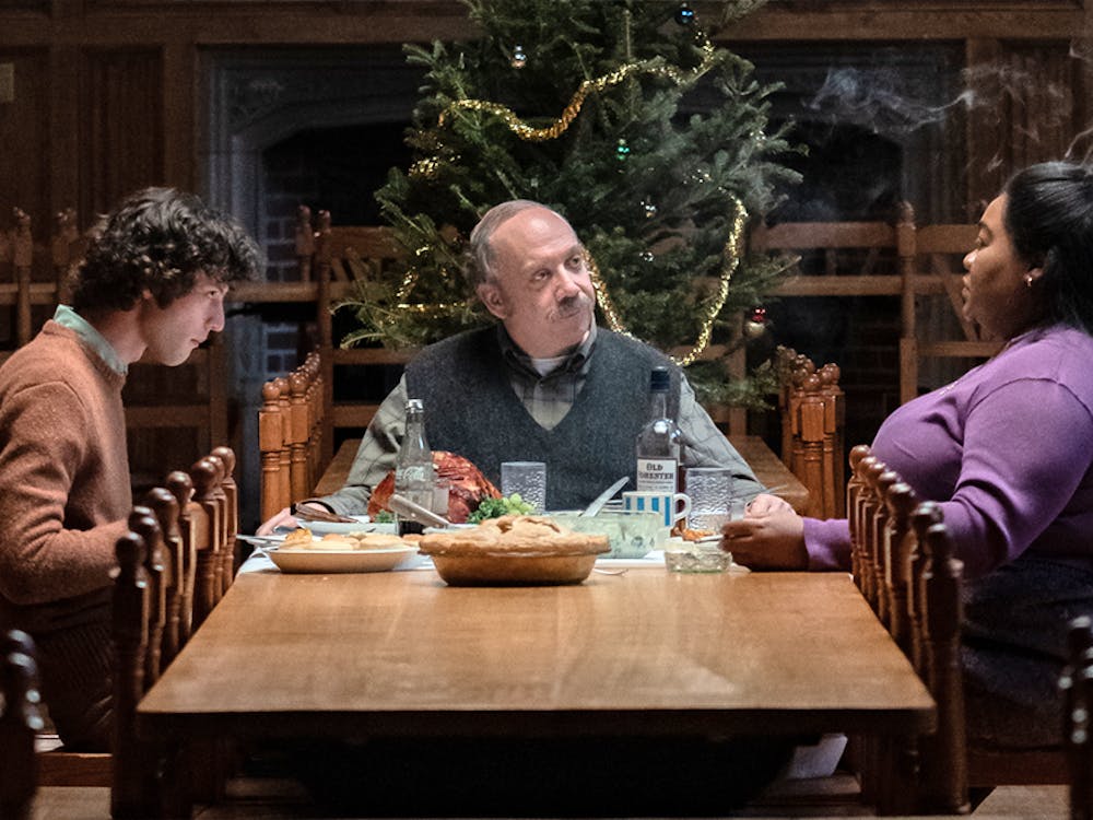 In Alexander Payne’s new film “The Holdovers” — which screened at The Paramount during the Virginia Film Festival Saturday — Angus Tully, played by newcomer Dominic Sessa, finds out he cannot spend the holidays with his mother.