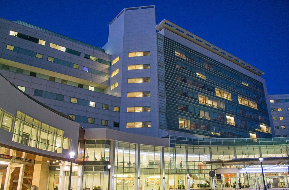 Night View of Hospital