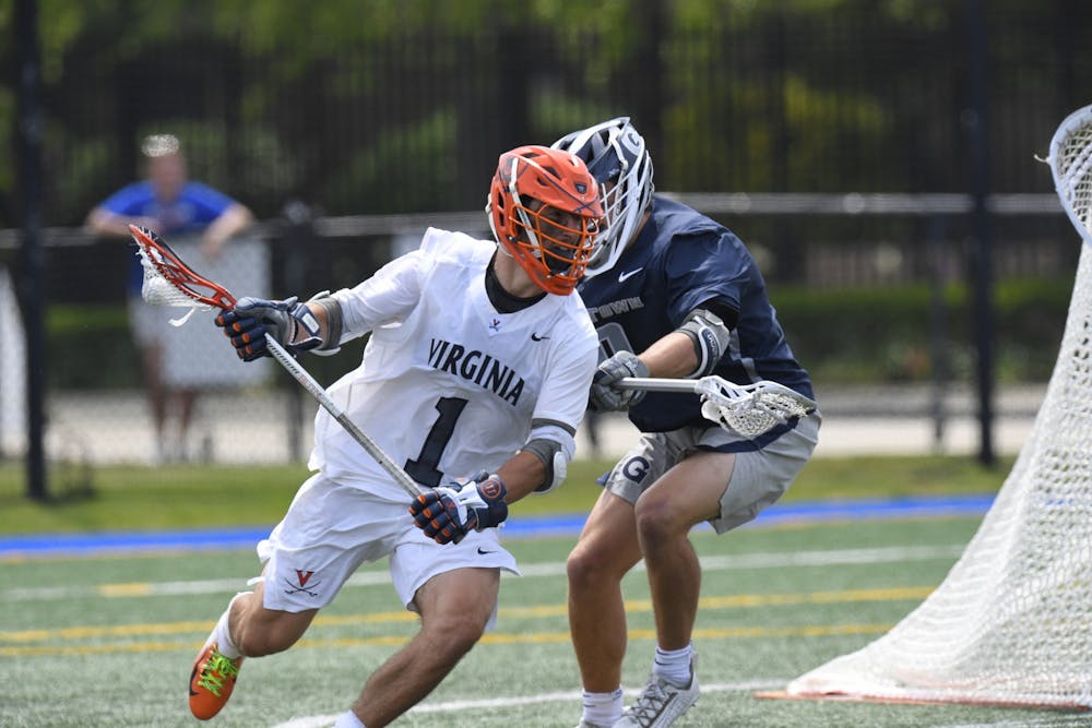 <p>Redshirt freshman attackman Connor Shellenberger paced the Cavaliers with a career outing, netting six goals.&nbsp;</p>
