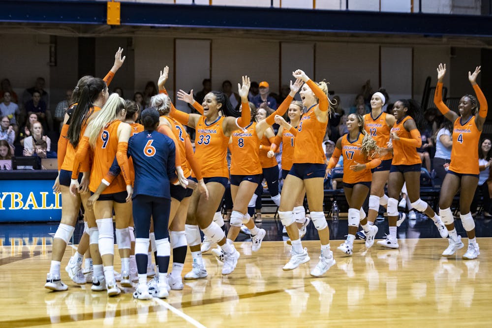 The Cavaliers won their fifth consecutive season opener with a sweep of the Broncs.