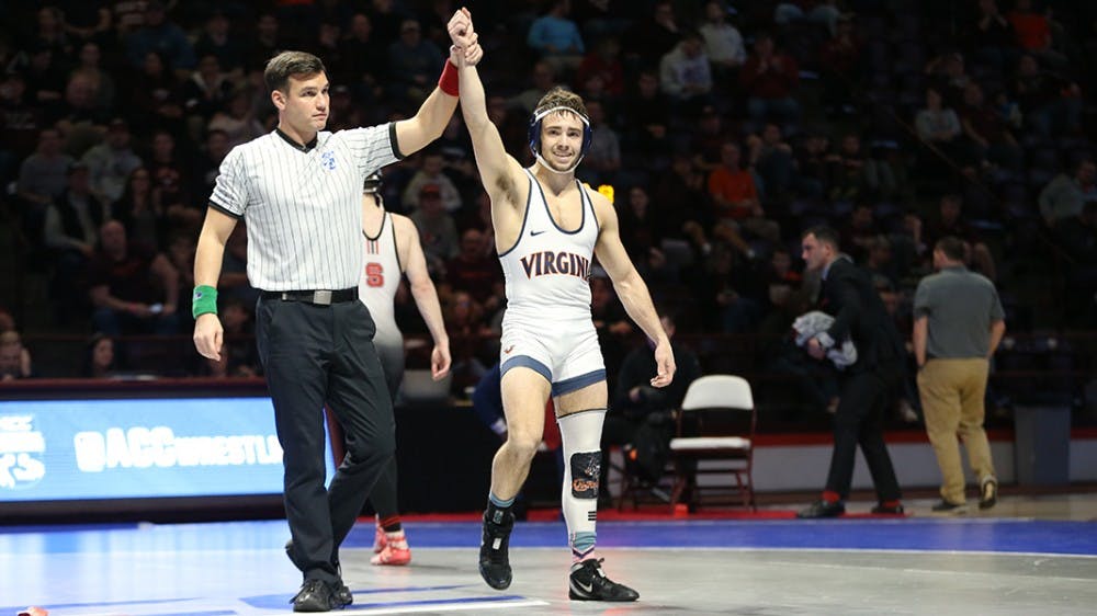 Junior Jack Mueller won his first ACC Championship Saturday in Blacksburg.&nbsp;