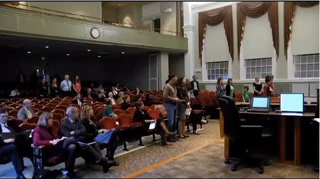 The meeting was formatted as a forum for the public to vet their grievances and support of the tenets of the new budget proposal, which outlines expenditures within the county for the upcoming year.