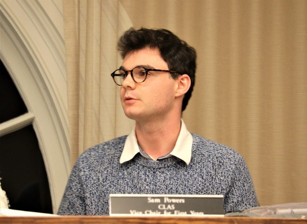 Sam Powers (Pictured) is a third-year College student and is the University Judiciary Committee vice chair for first-years.