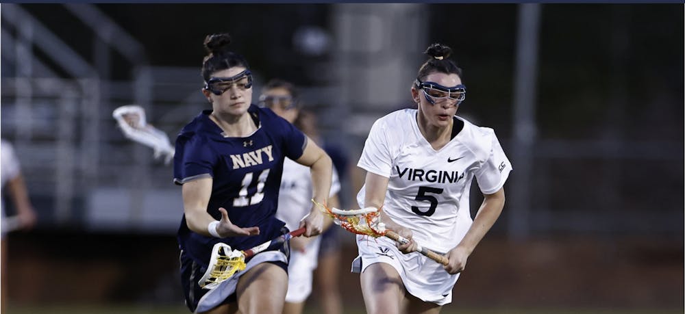 <p>Kate Galica was a driving force for Virginia, scoring four goals in the contest.</p>