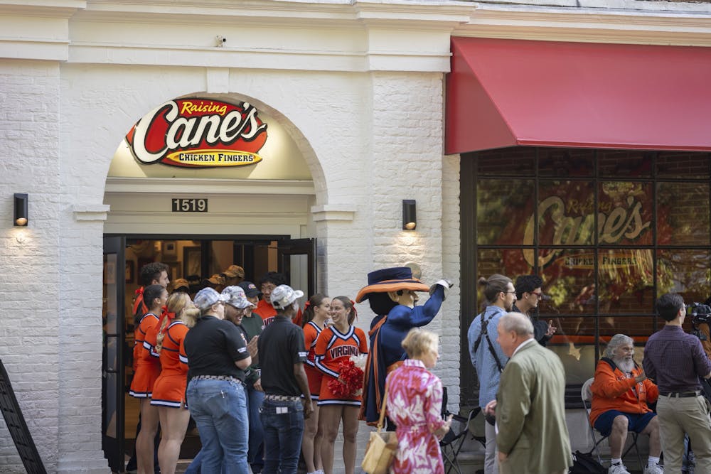 <p>As the raffle announcement drew closer, the crowd swelled. University cheerleaders and Cane’s staff encouraged the crowd to make noise and shouted call-and-response chants.&nbsp;</p>