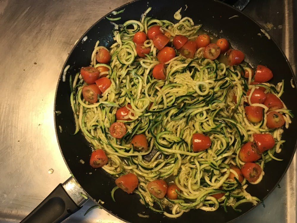 Zoodles are much lower in calories and carbs than traditional pasta.