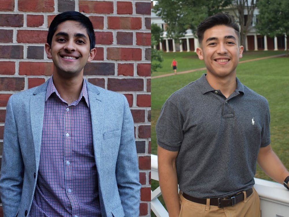 Third-year Engineering student Nikhith Kalkunte (left) and third-year Education student Moises Mendoza (right) will serve as the Resident Staff Co-Charis for the 2018-19 academic year.&nbsp;