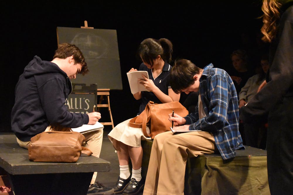 While the play was produced by students of the drama class, non-students were encouraged to try out as well.