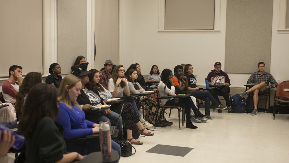 Approximately 30 people attended a nonviolent direct action workshop hosted by U.Va. Students United.