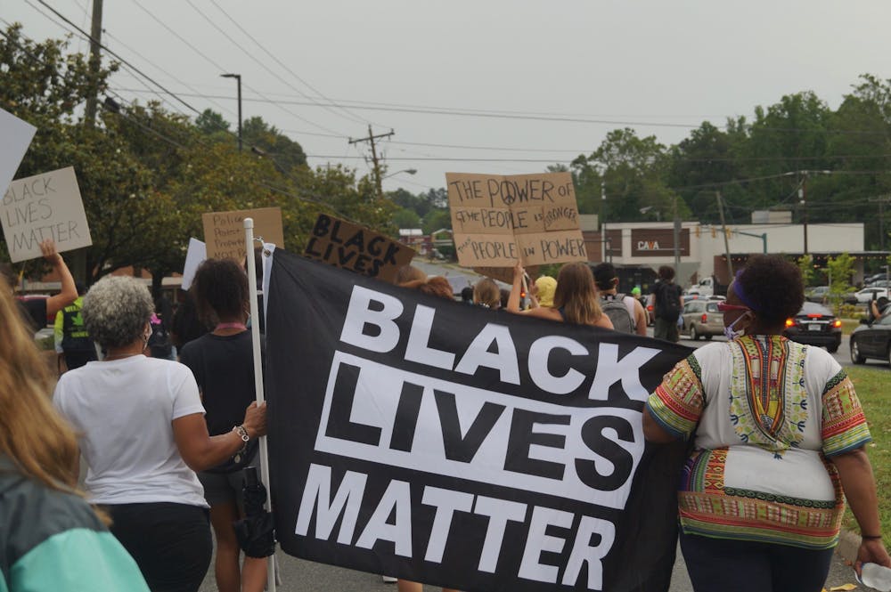 <p>The rally — which according to Defund Cville was attended by 200 people to “affirm that Black Women Matter in our community” — was allegedly disturbed by Bettinger.&nbsp;</p>
