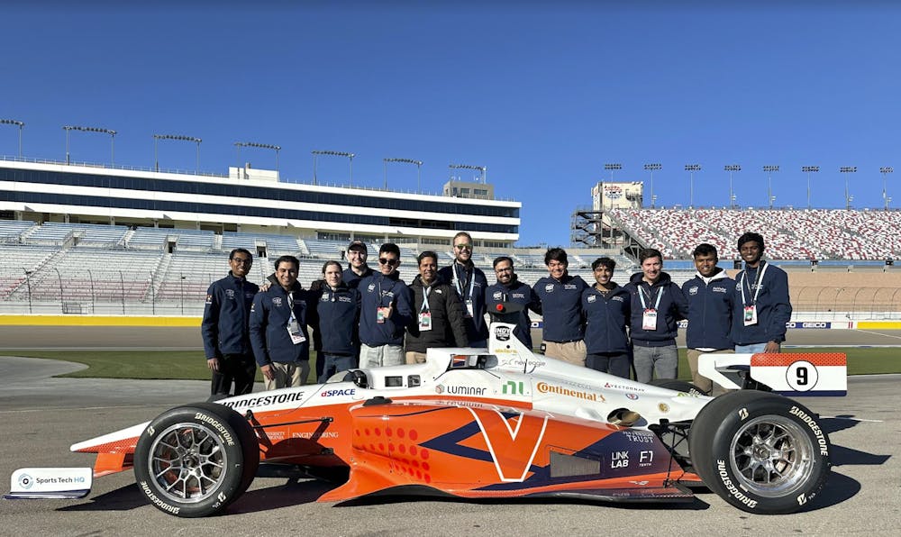 <p>The Cavalier Autonomous Racing Team prepares for the Championship Match in Las Vegas, Nev.</p>
