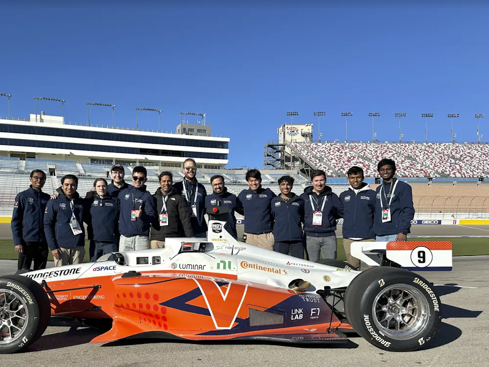 The Cavalier Autonomous Racing Team prepares for the Championship Match in Las Vegas, Nev.