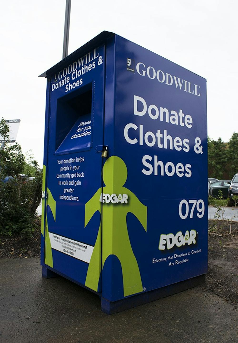 Chuck It For Charity, in&nbsp;partner&nbsp;with local organizations like Goodwill, placed several donation boxes around Grounds for students during move-out time.&nbsp;&nbsp;