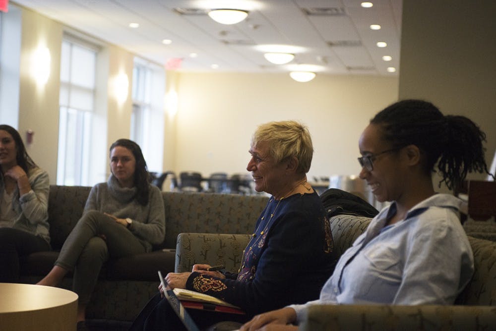 Members of the search committee met in Balz-Dobie Monday night to have a discussion with students.