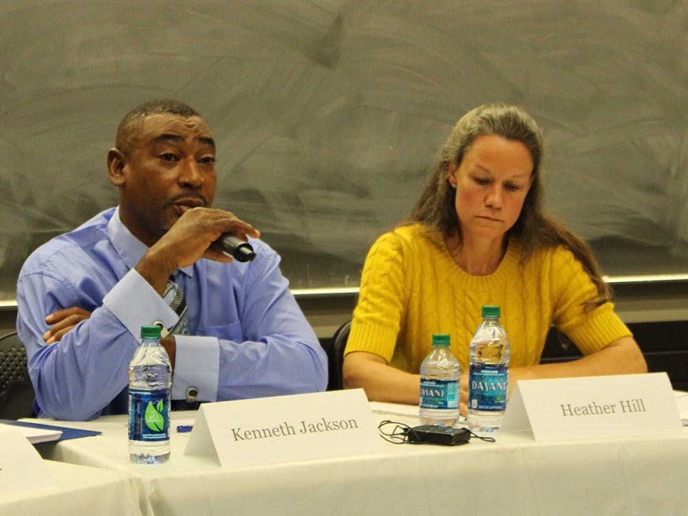 Independent candidate Kenneth Jackson and Democratic candidate Heather Hill are among six candidates running for two seats on Charlottesville City Council.&nbsp;