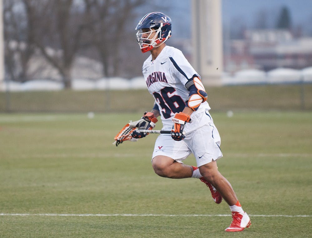<p>Junior midfielder Zed Williams scored three goals for Virginia, including the eighth and final goal in the 8-7 win against Georgetown.</p>
