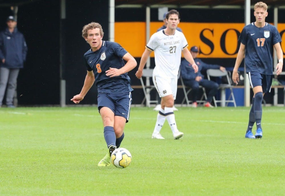 <p>Junior midfielder Joe Bell sealed the win for Virginia with a 70th minute penalty-kick.&nbsp;</p>